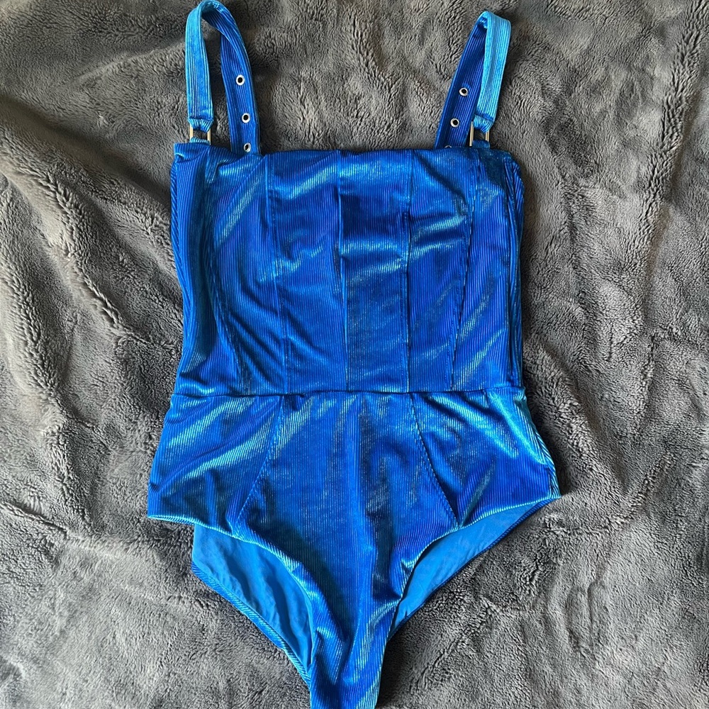 Blue Women's One Piece Swimsuit